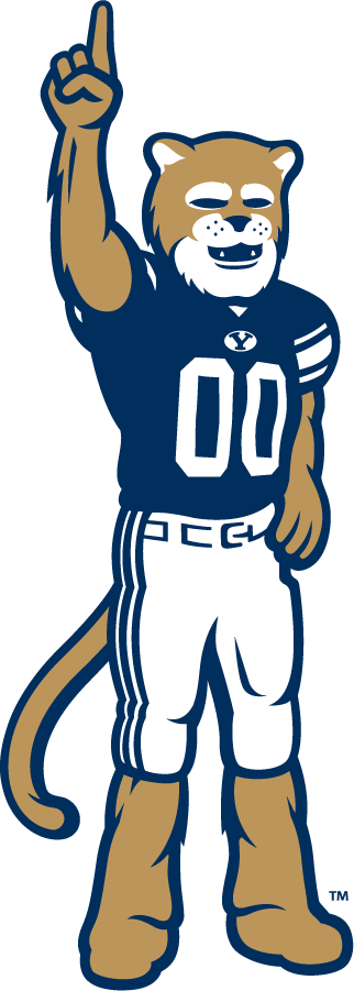 Brigham Young Cougars 2010-Pres Mascot Logo v2 DIY iron on transfer (heat transfer)